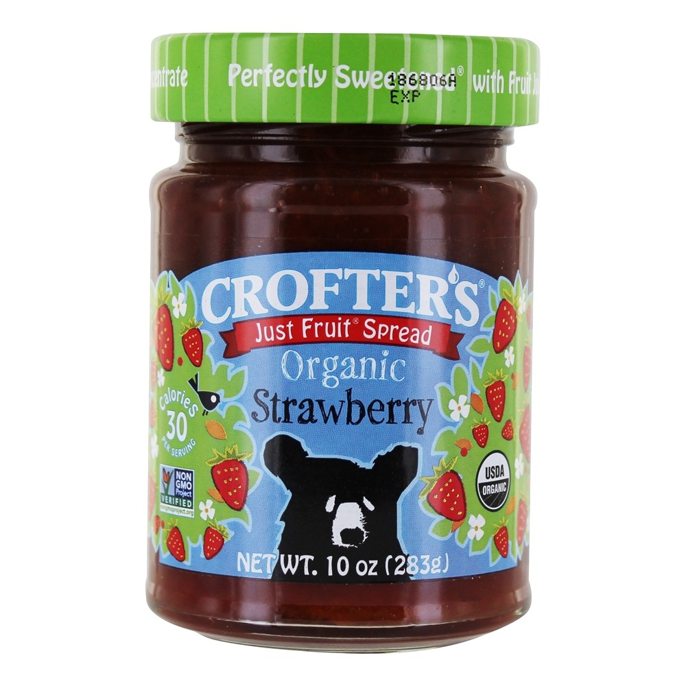 Apenas fruta espalhe morango orgânico - 10 oz. Crofter's Organic