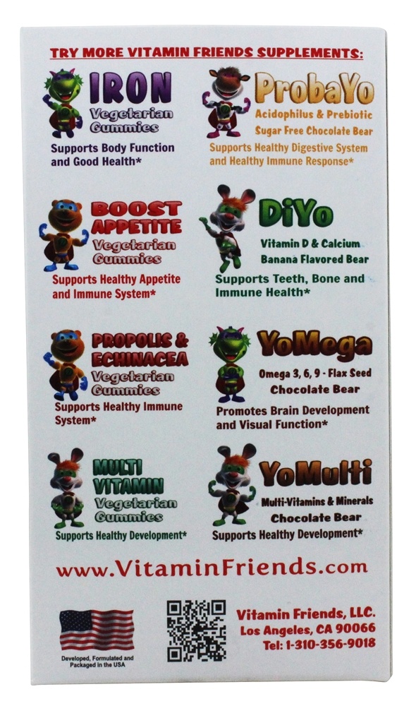 Aumente o Apetite Sabor Laranja Vegetariano - 36 Gummies Vitamin Friends - Imagem 3