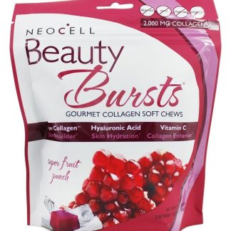 Beleza Estouros Glúten-Livre Gourmet Colágeno Super Fruto Soco - 60 mastigação suave NeoCell