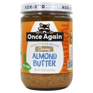 Sal cremoso de manteiga de amêndoa natural sem açúcar e torrado - 16 oz. Once Again