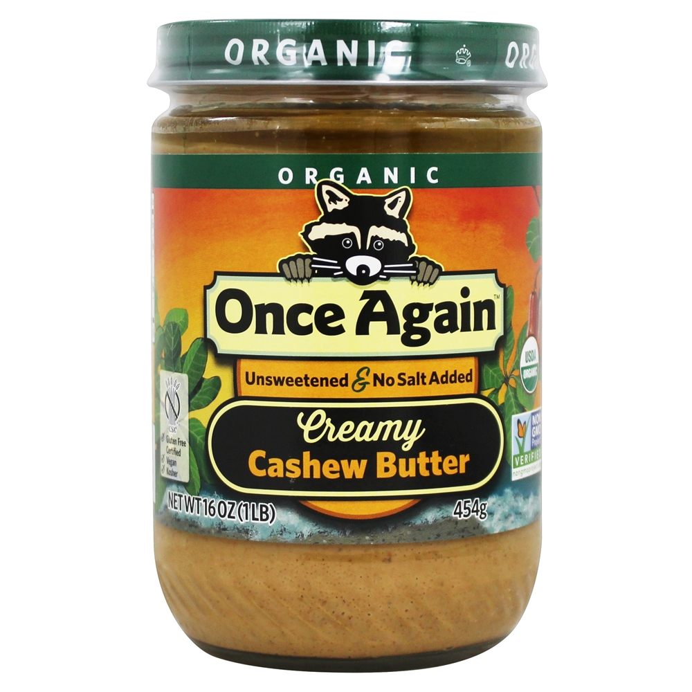 Manteiga De Caju Orgânica - 16 oz. Once Again