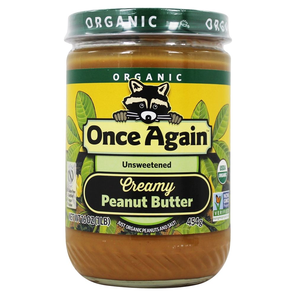 Manteiga De Amendoim Orgânica Cremosa - 16 oz. Once Again