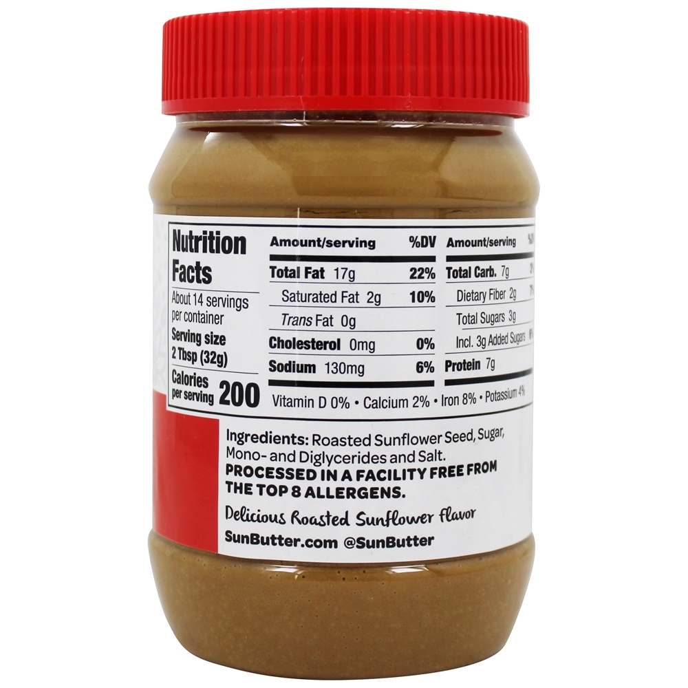 Manteiga De Girassol Cremosa - 16 oz. SunButter - Imagem 2