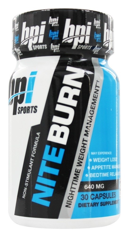 Nite-Burn Gerenciamento de Peso Noturno - Cápsulas 30 BPI Sports
