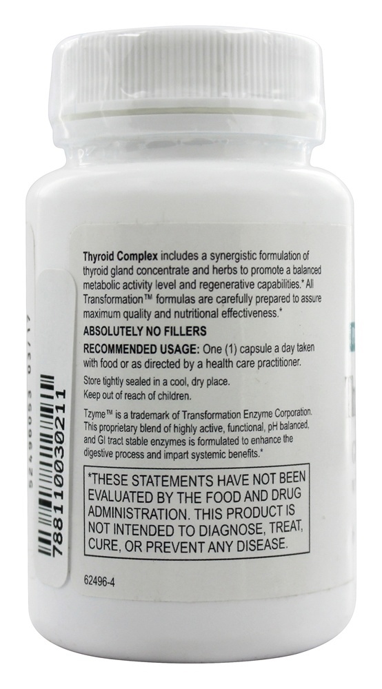 Complexo tireoidiano - Cápsulas 60 Transformation Enzymes - Imagem 3