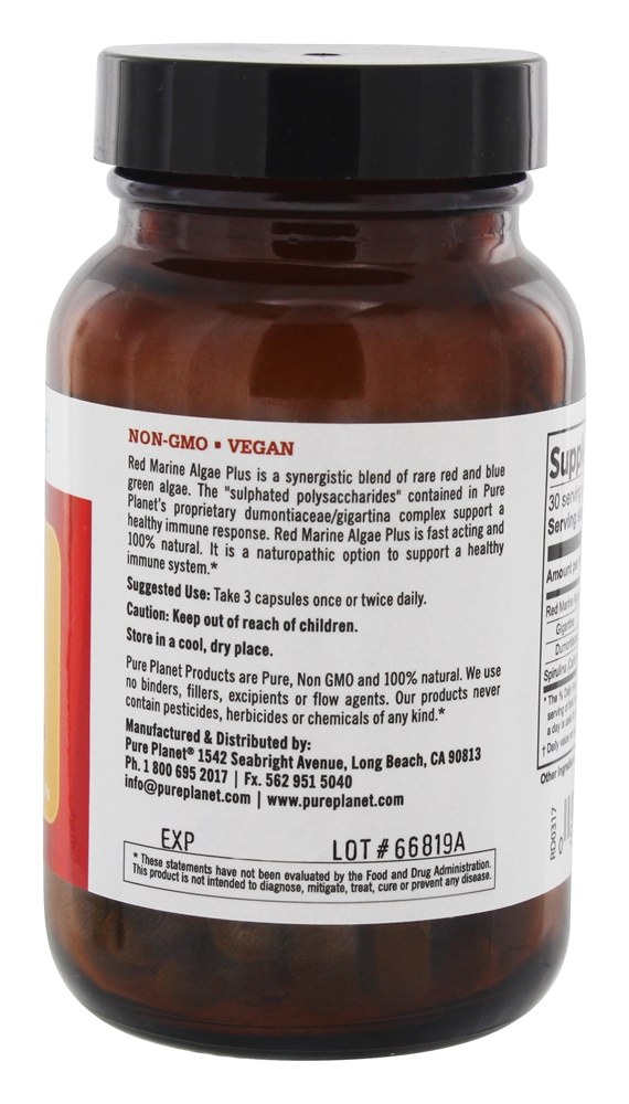 Algas Marinhas Vermelhas Plus - Cápsulas vegetarianas 90 Pure Planet - Imagem 3