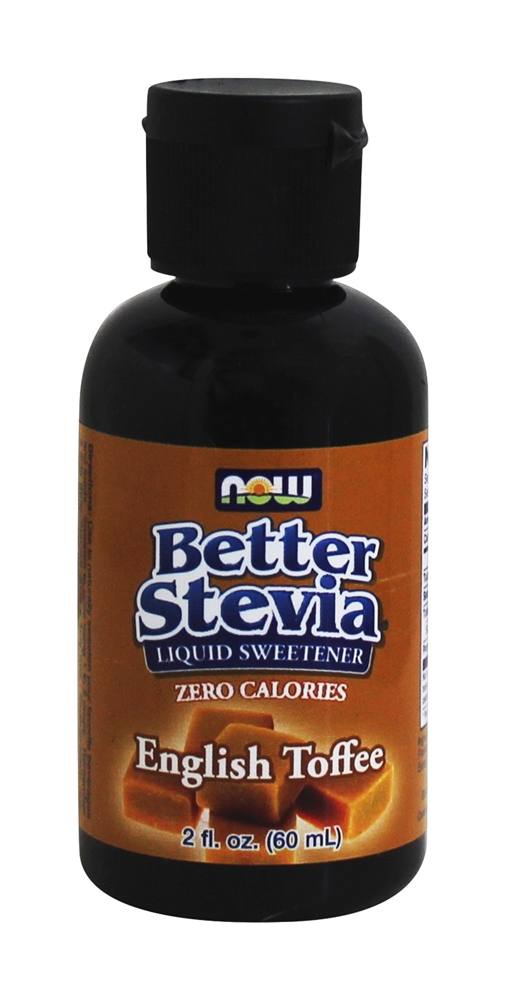 Adoçante Líquido BetterStevia Inglês Toffee - 2 fl. oz. NOW Foods