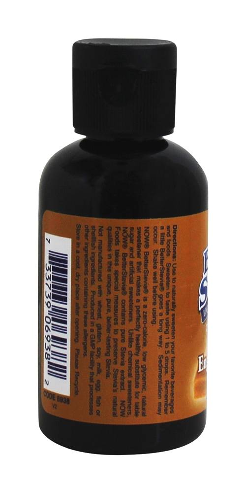 Adoçante Líquido BetterStevia Inglês Toffee - 2 fl. oz. NOW Foods - Imagem 3