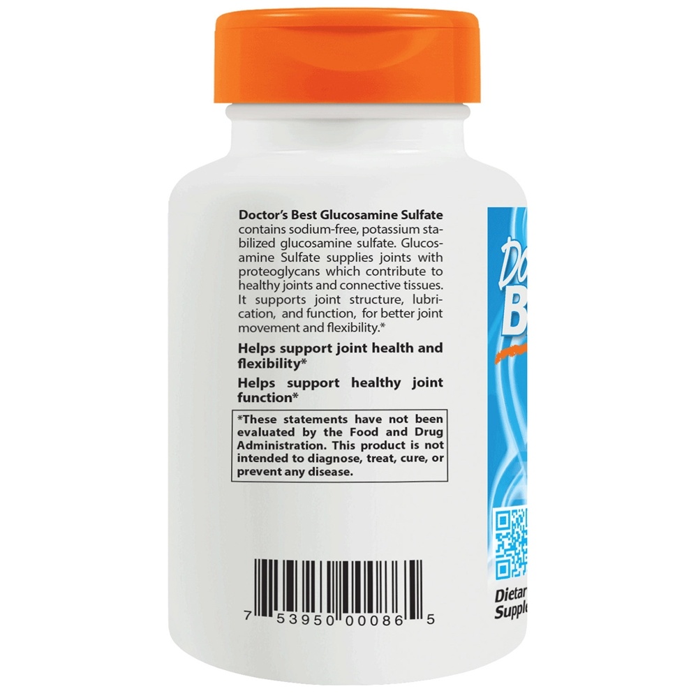 Sulfato de glucosamina - Cápsulas 180 Doctor's Best - Imagem 3