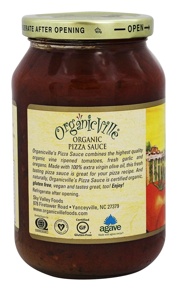 Molho De Pizza Orgânica - 15.5 oz. Organicville - Imagem 3