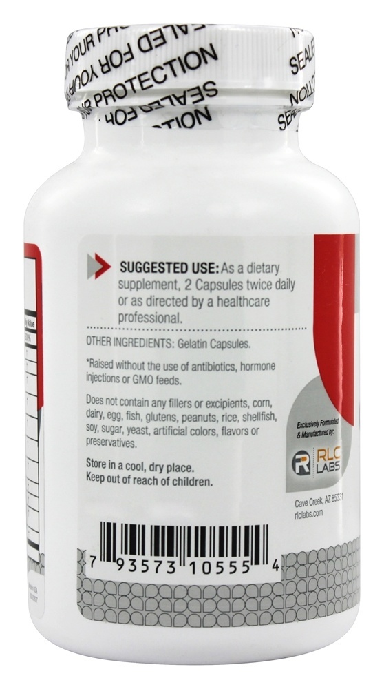 A-Drenal Suplemento Dietético - Cápsulas 120 RLC Labs - Imagem 3