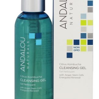 Gel de limpeza de pele clara Citrino de Kombucha - 6 fl. oz. Andalou Naturals