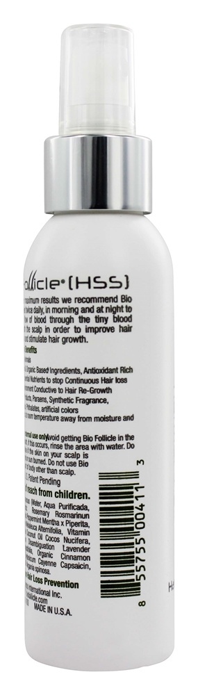 Vegetariano do sistema de apoio do cabelo todo o pulverizador natural do tratamento para o cabelo normal - 4 fl. oz. Bio Follicle - Imagem 3