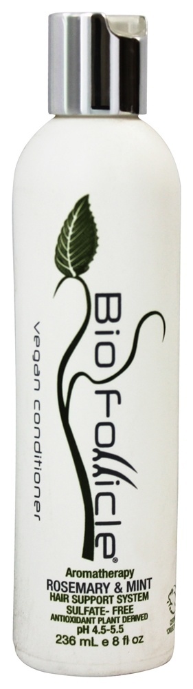 Sistema de suporte para cabelos Condicionador Vegano Sem Alecrim e Hortelã Sem Sulfato - 8 fl. oz. Bio Follicle