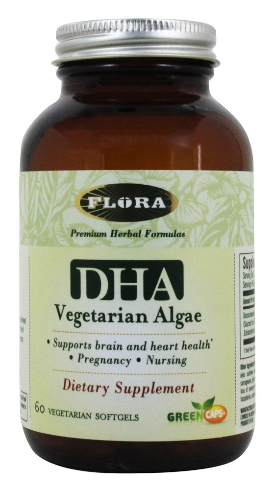 DHA Alga Vegetariana - 60 Cápsulas Vegetarianas Flora