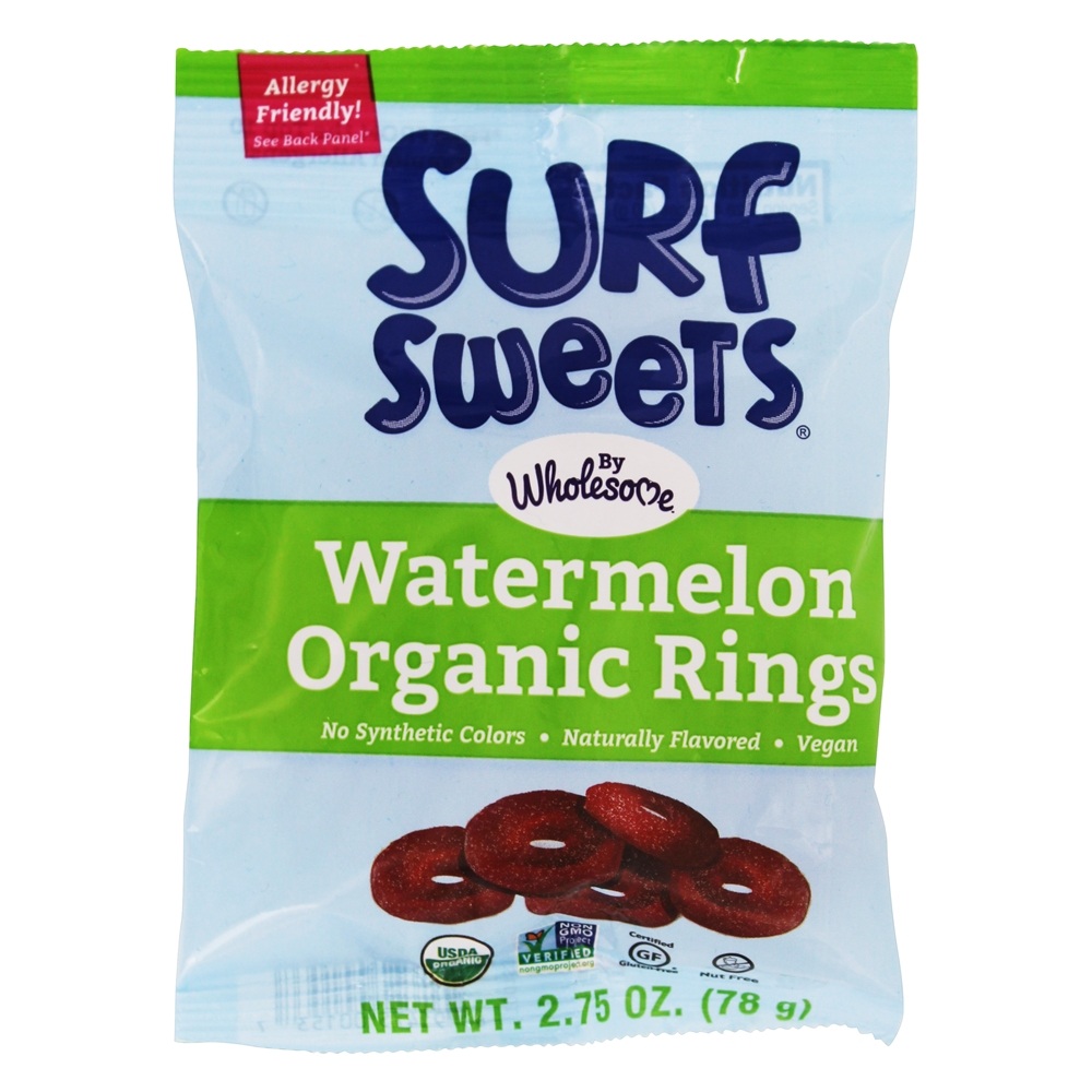 Melancia de anéis orgânicos - 2.75 oz. Surf Sweets