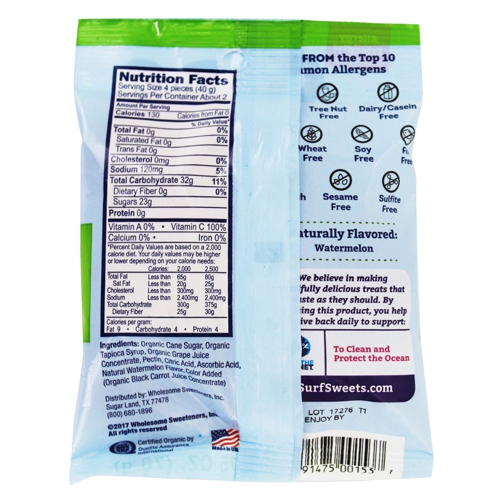 Melancia de anéis orgânicos - 2.75 oz. Surf Sweets - Imagem 2