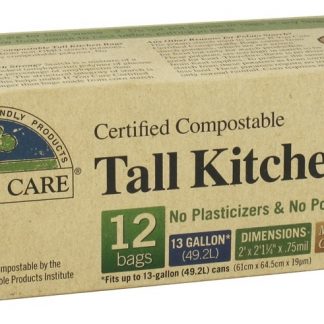 Sacos de cozinha altos compostáveis certificados - 12 Malas If You Care