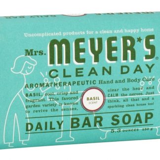 Limpar Dia Diário Bar Sabão Manjericão - 5.3 oz. Mrs. Meyer's