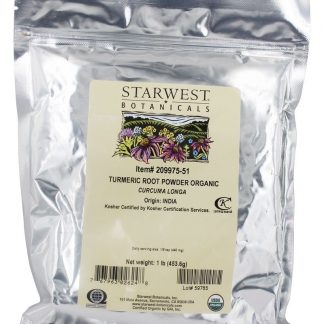 Raiz de açafrão em massa orgânica - 1 lb. Starwest Botanicals