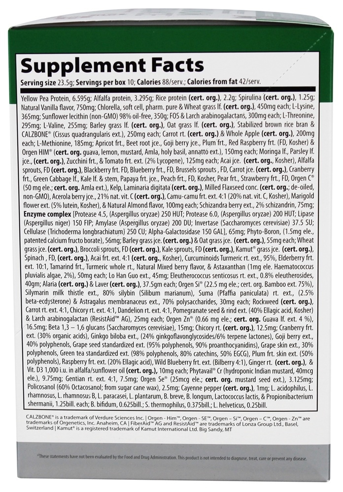 Pacotes de Vibração Máxima 10 - 8.29 oz. Vibrant Health - Imagem 2