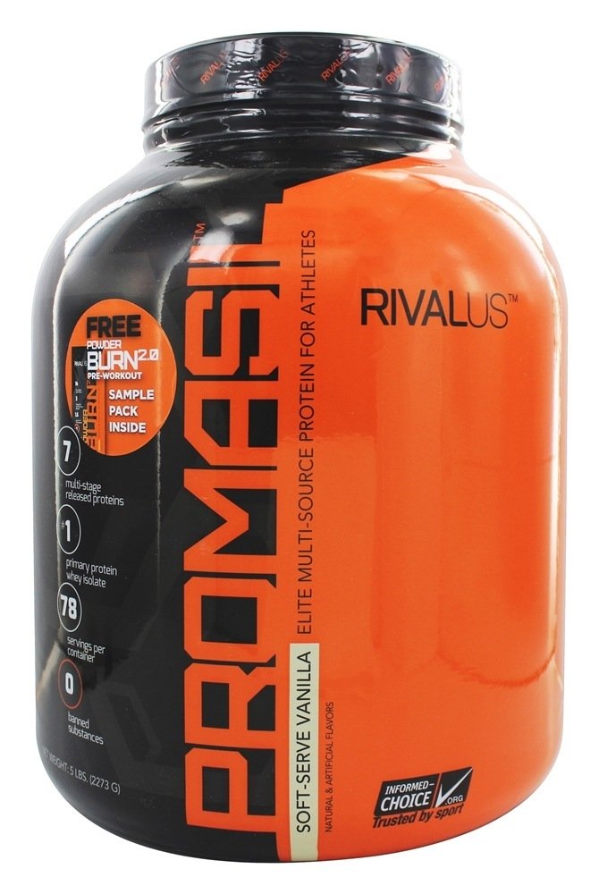 Promasil O Atletas Proteína Macio Servir Baunilha - 5 lbs. Rivalus