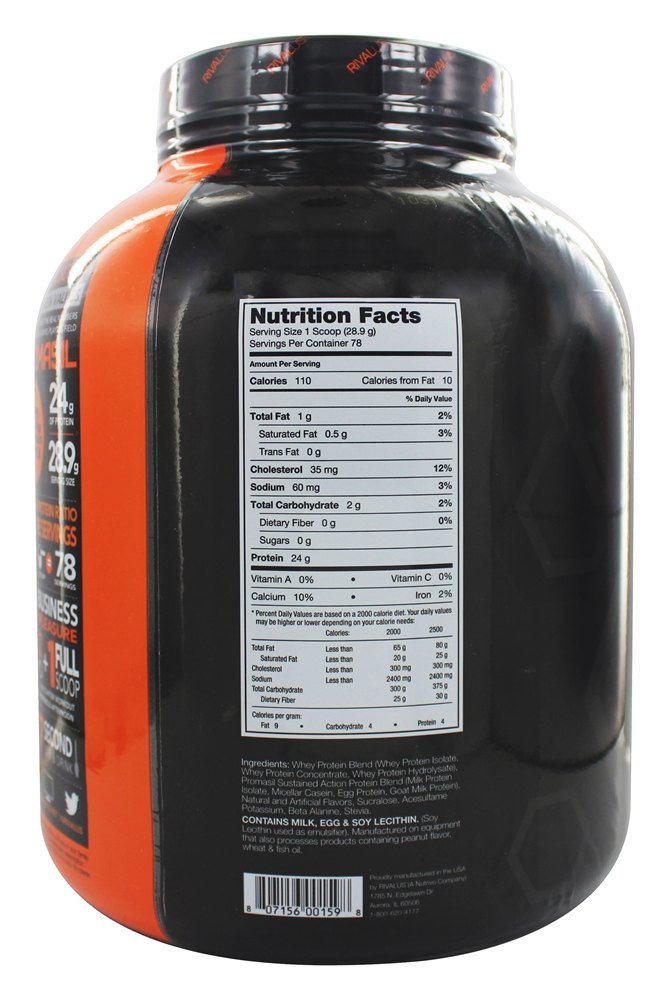 Promasil O Atletas Proteína Macio Servir Baunilha - 5 lbs. Rivalus - Imagem 2