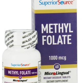 Folato de Metila Instantâneo Dissolver 1000 mcg. - 60 Tablet (s) Superior Source