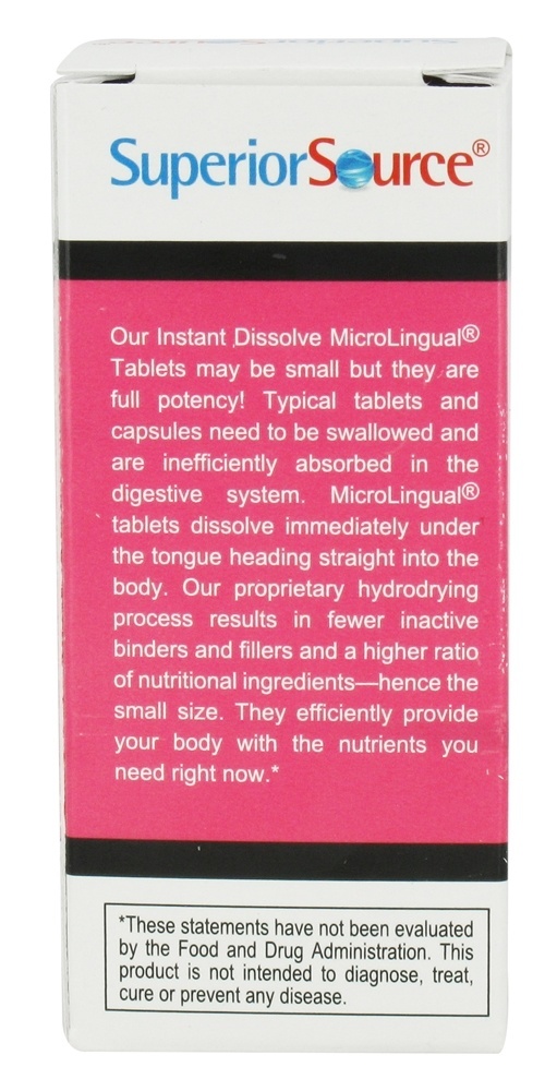 Just Women Ferro de Dissolução Instantânea 25 mg. - 90 Tablet (s) Superior Source - Imagem 3