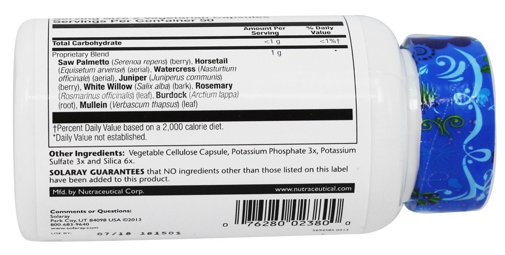 Mistura de Cabelo SP-38 - Cápsulas vegetarianas 100 Solaray - Imagem 3