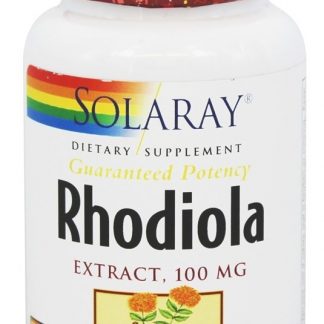 Potência Garantida de Extrato de Rhodiola 100 mg. - Cápsulas vegetarianas 30 Solaray