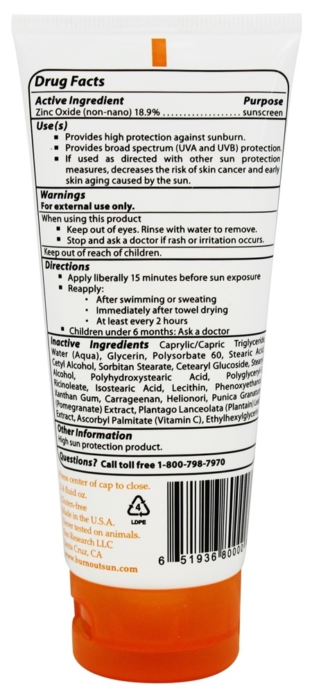 Protetor Solar Físico Infantil 35 SPF - 3.4 fl. oz. BurnOut - Imagem 2