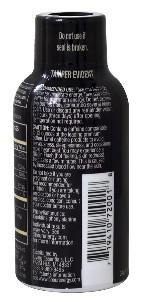 Uva Extra Resistente - 1.93 fl. oz. 5-Hour Energy - Imagem 3
