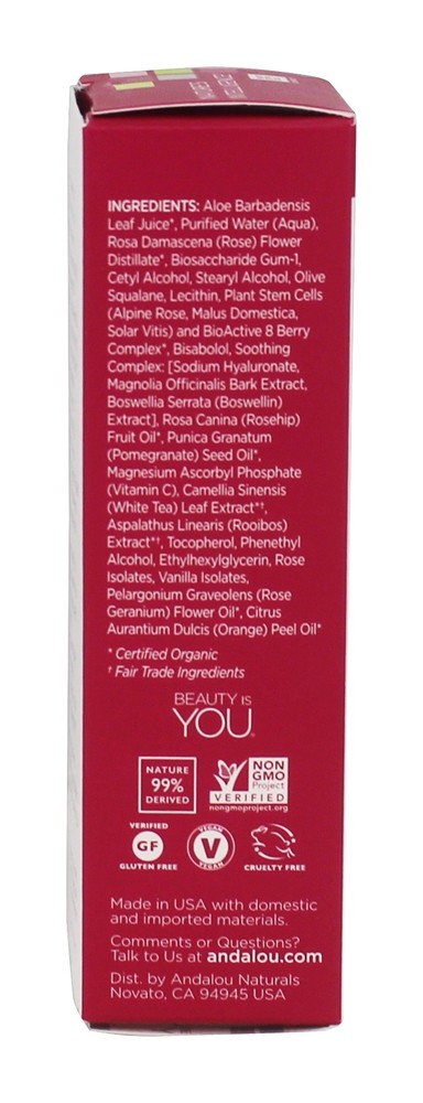 1000 Rosas Absoluto Soro com Rosa Haste Células - 1 fl. oz. Andalou Naturals - Imagem 2
