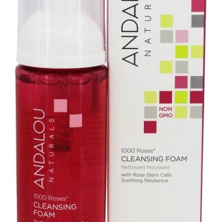 1000 Rosas Limpeza Espuma com Rosa Haste Células - 5.5 fl. oz. Andalou Naturals