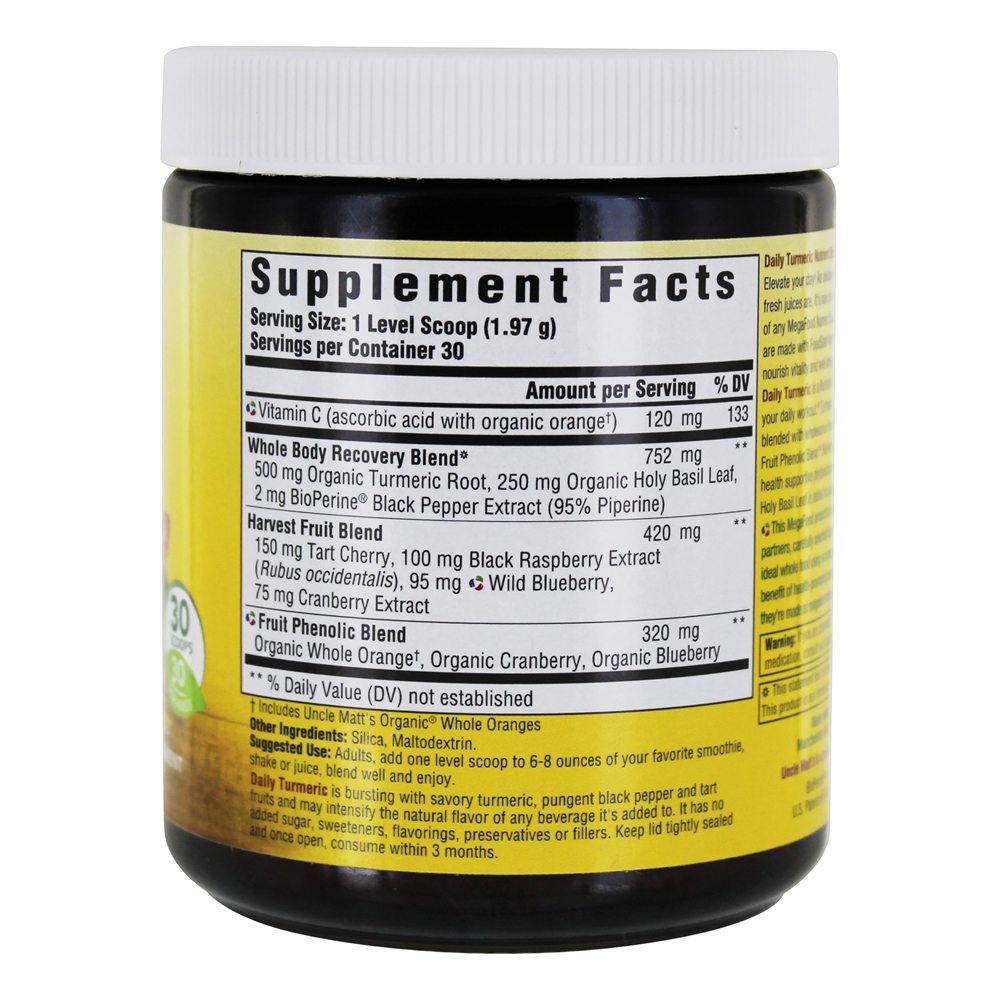 Diariamente cúrcuma Nutriente Booster Powder - 2.08 oz. MegaFood - Imagem 2