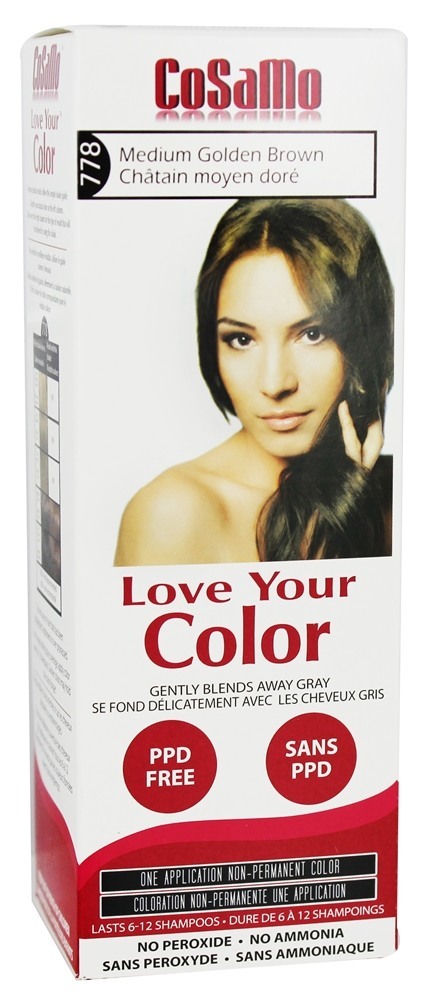Amor Sua Cor Não-Permanente Cabelo Cor 778 Médio Dourado Marrom - 3 fl. oz. CoSaMo