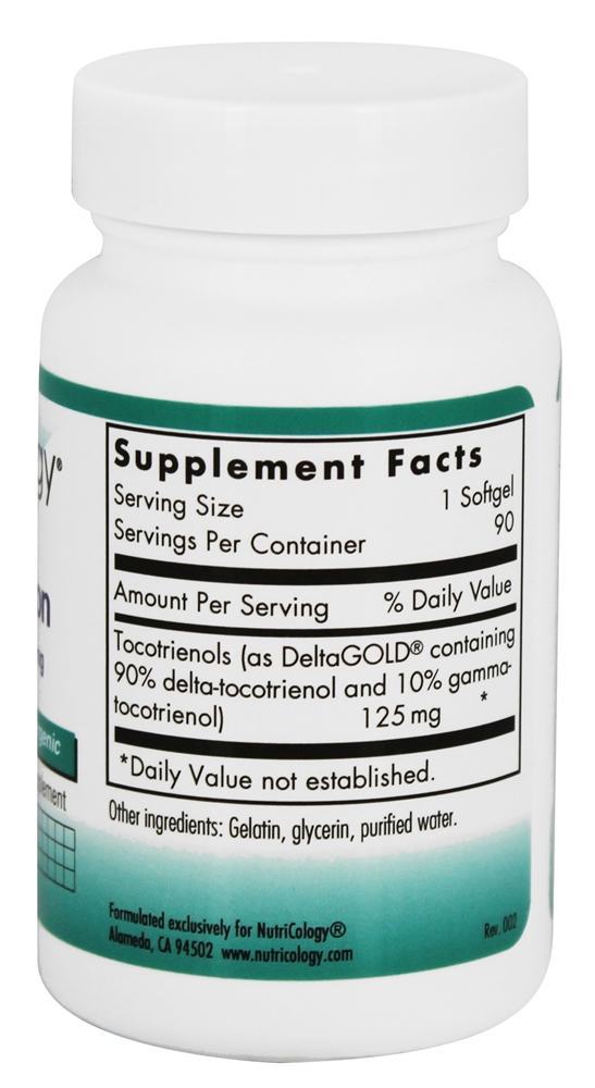 Delta Fraction Tocotrienóis 125 mg. - 90 Softgels Nutricology - Imagem 2