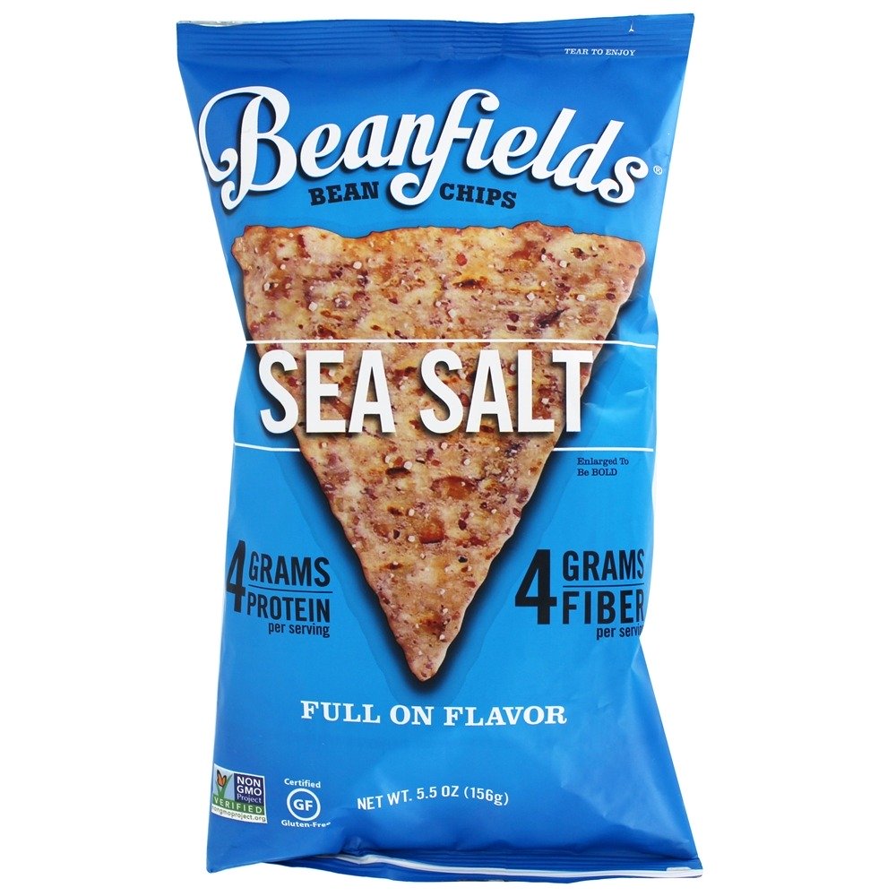 Chips de Feijão Sem Glúten Mar Salgado - 5.5 oz. Beanfields