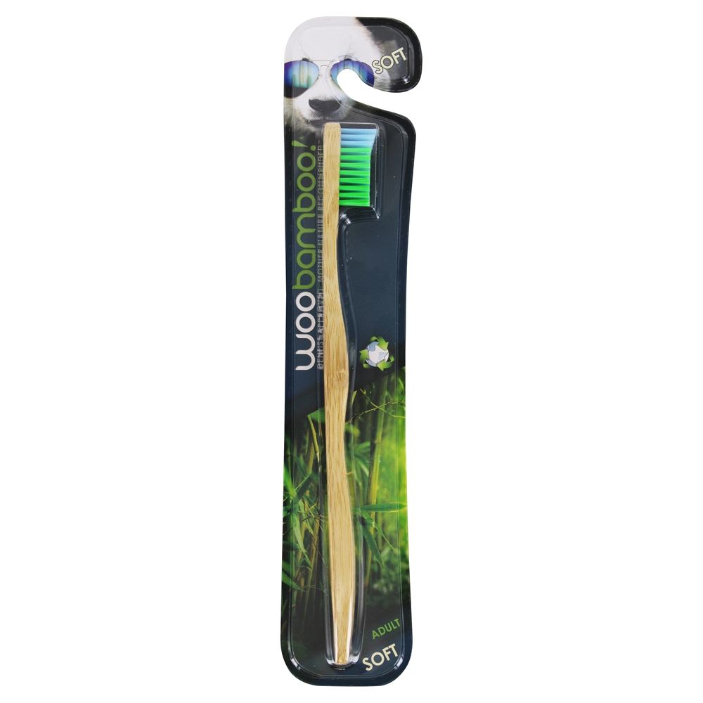 Escova de dentes macia para adultos WooBamboo