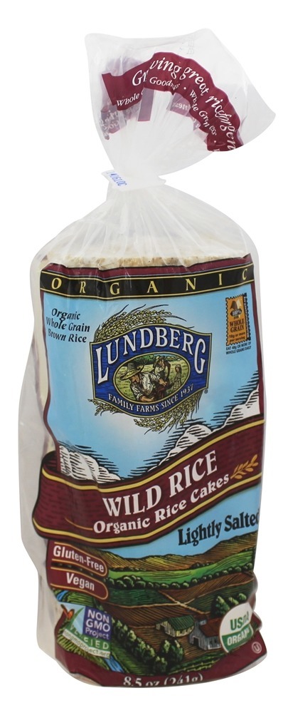 Bolinhos De Arroz Orgânico Arroz Selvagem - 8.5 oz. Lundberg