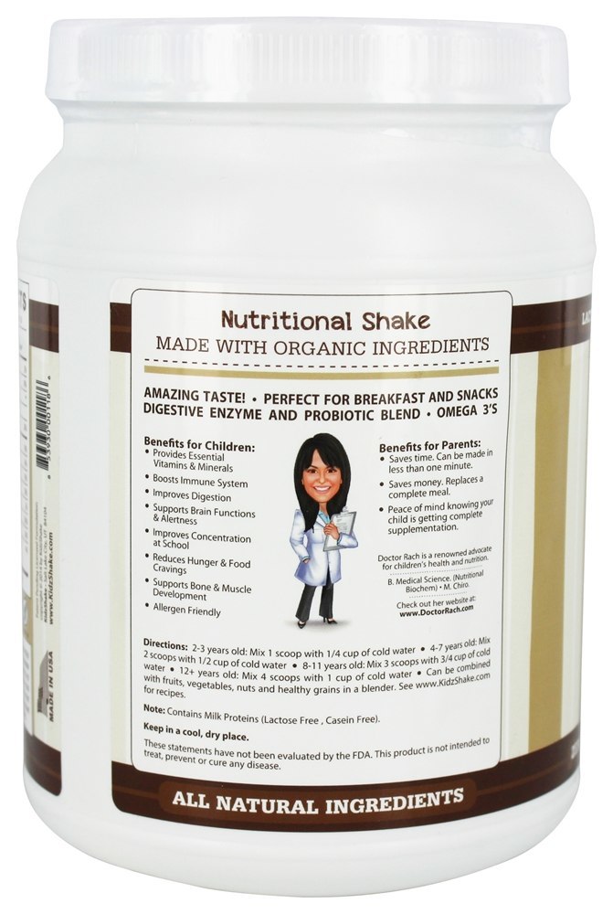 Shake Nutricional Sabor Creme de Chocolate - 22.75 oz. KidzShake - Imagem 3