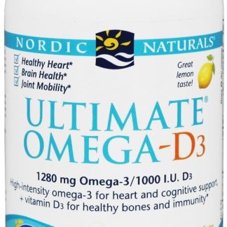 Último Omega - D3 Limão 1000 mg. - 120 Softgels Nordic Naturals