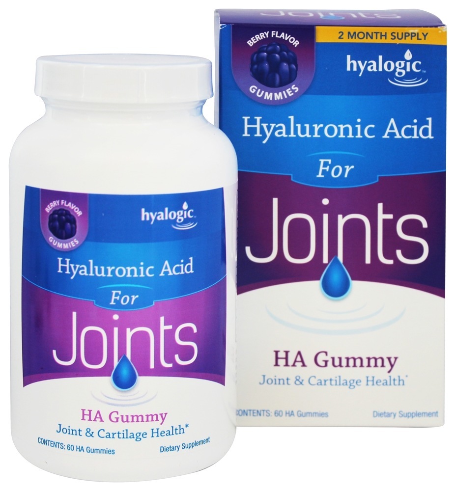 Ácido Hialurônico Para as Articulações Sabor de Frutas - 60 Gummies Hyalogic