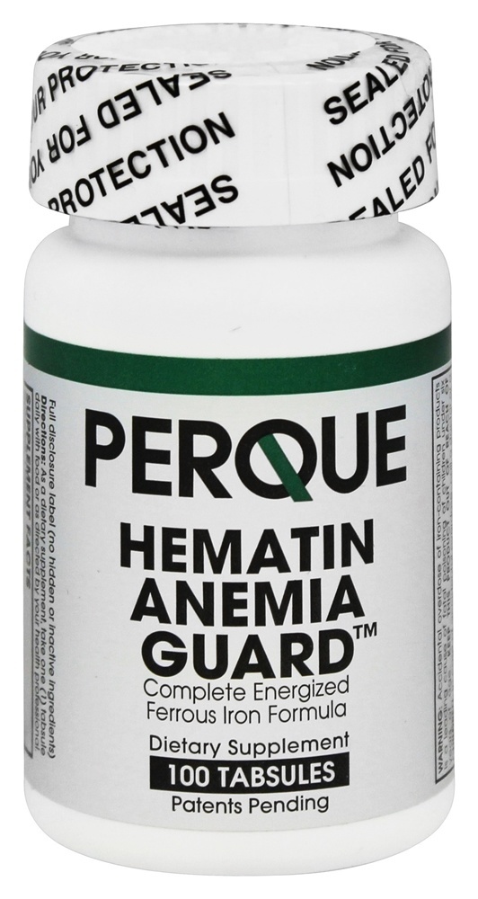 Guarda de anemia de hematina - 100 Tabula (s) Perque