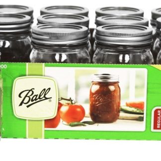 Boca Regular 16 oz. Frascos De Pedreiro - 12 Contagem Ball