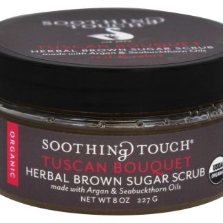 Esfoliação Orgânica de Açúcar Mascavo Descansar e Relaxar Bouquet da Toscana - 8 oz. Soothing Touch