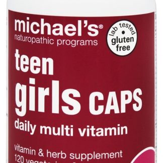 Adolescente Meninas Tampas Diário Múltiplas Vitamina - Cápsulas vegetarianas 120 Michael's Naturopathic Programs