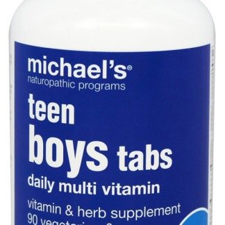 Teen Boys Tabs Multivitamínico Diário Para Rapazes - 90 Comprimidos vegetarianos Michael's Naturopathic Programs