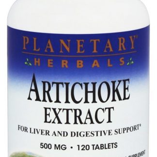 Extrato de alcachofra 500 mg. - 120 Tablets Planetary Herbals